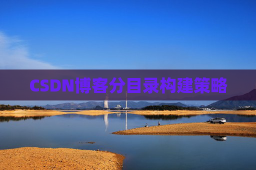 CSDN博客分目录构建策略